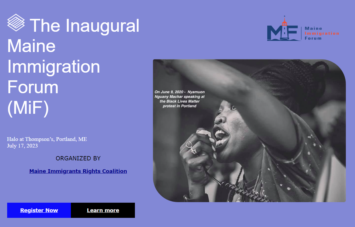 maine immigrant event website